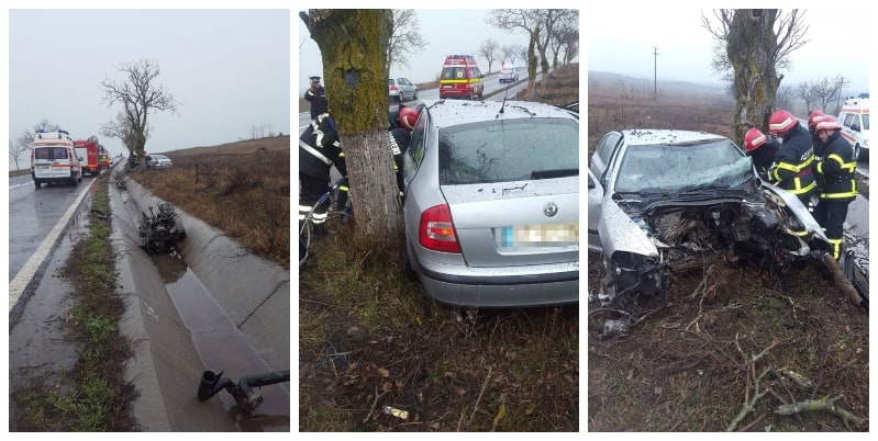 Foto Grav Accident Rutier In Tulcea Un Autoturism S A Izbit