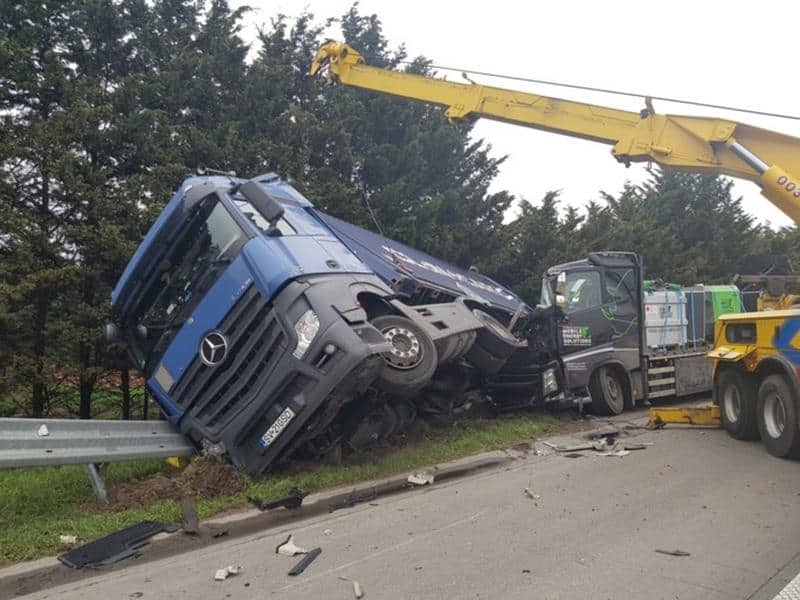 accident TIR deces sofer Belgia