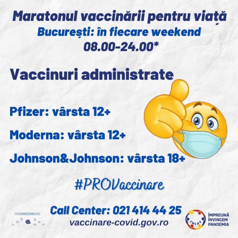 maraton vaccinare bucuresti sursa foto facebook ro vaccinare