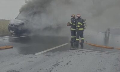 incendiu auto pe centura brasov2