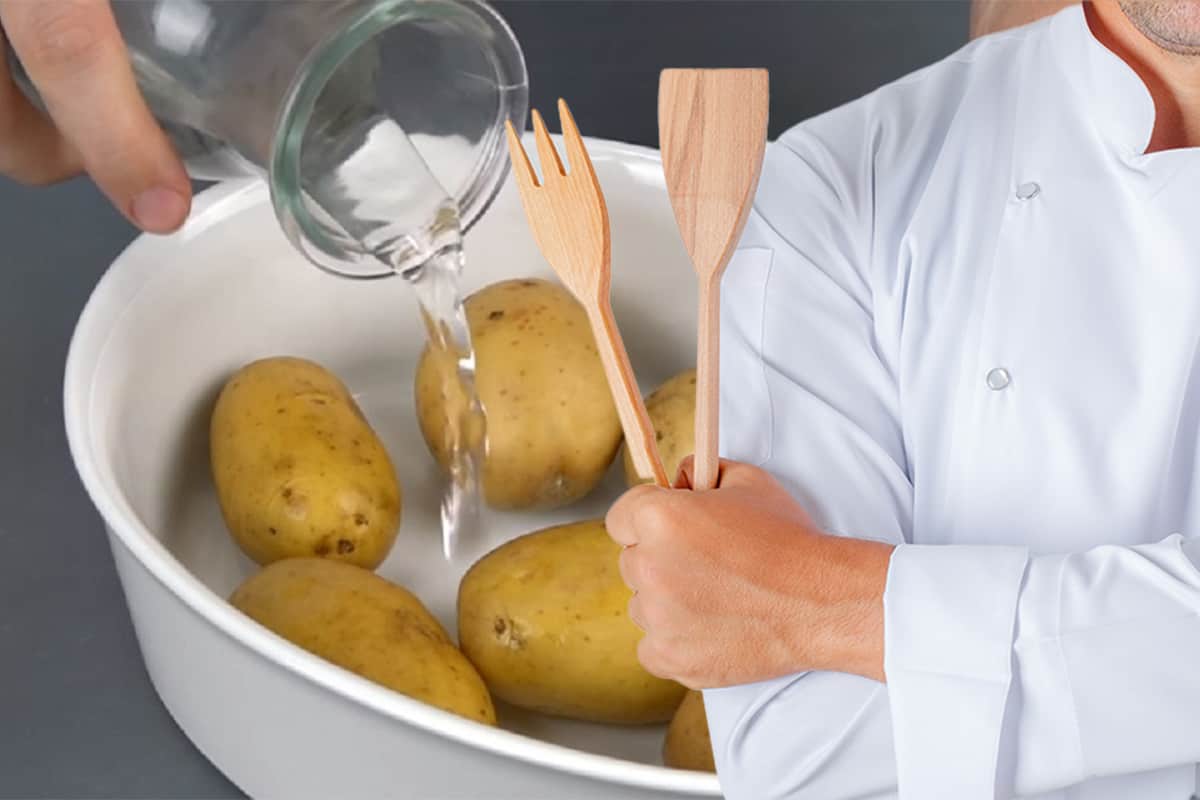 de ce să ții cartofii în apă rece înainte de