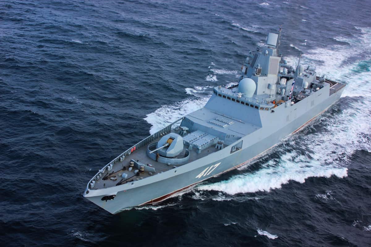 cea mai modernă fregată rusă, amiral gorşkov, se îndreaptă spre