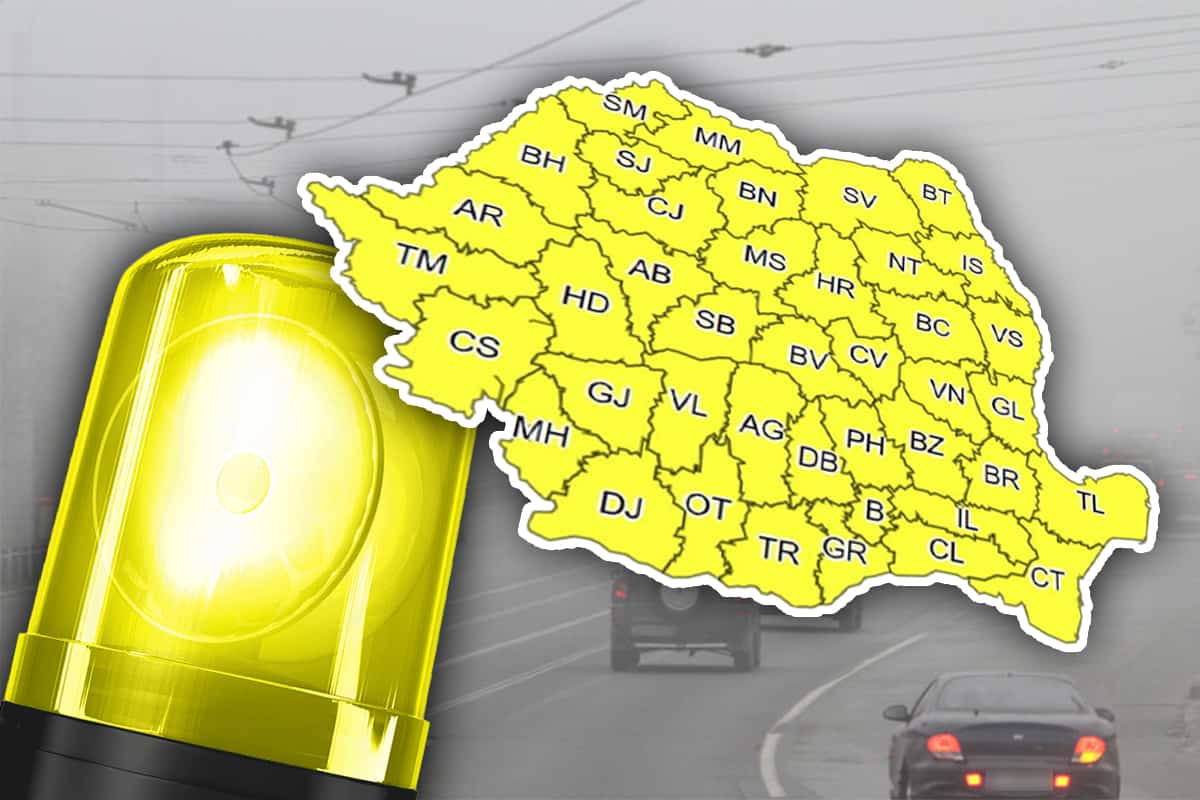 cod galben emis de meteorologi pentru românia. avertizarea este pentru