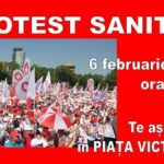 peste 50 de sindicaliști de la sanitas cluj, la protest