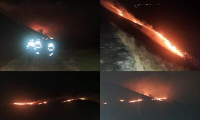 foto: incendiu în apropiere de blaj. 15 hectare de teren