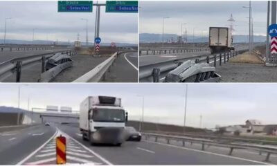 video: Șoferul de camion care a dat cu spatele pe