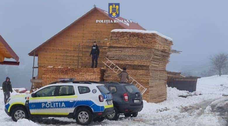 polițiștii clujeni au făcut 5 percheziȚii la hoții de lemne
