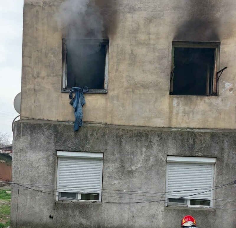 incendiu macin apartament tulcea