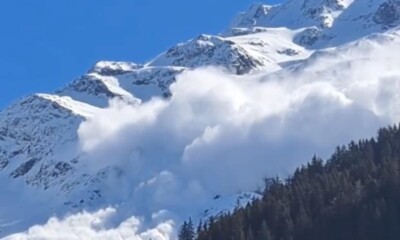 avalansa alpii francezi captura video twitter