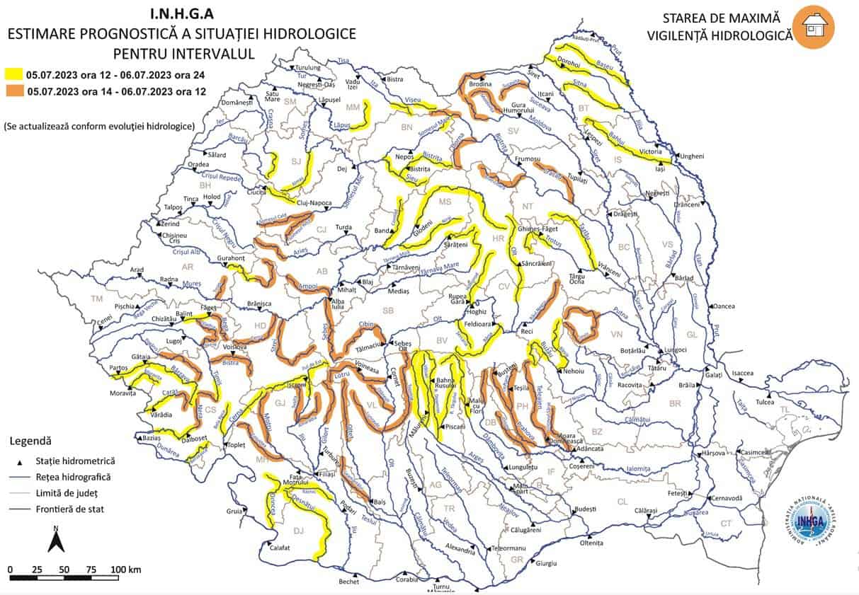 harta 5 iulie inundatii