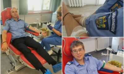 foto: jandarmii din alba au donat sânge. criză acută la