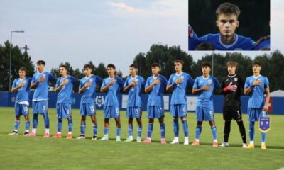 foto: tânărul fotbalist din alba iulia, sebastian bran, debut în