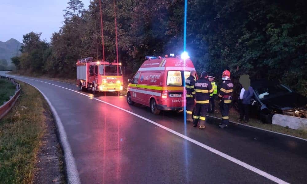 foto: accident rutier pe raza localității tăuți, comuna meteș. un