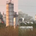 foto video: incendiu la fabrica kronospan sebeș. o bandă din secția