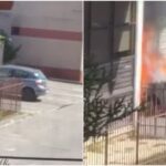 video Știrea ta: o mașină a luat foc într o parcare