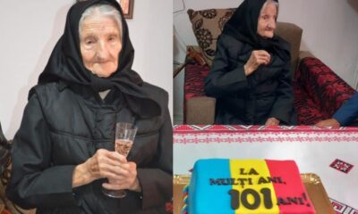 foto: aniversare la împlinirea vârstei de 101 ani, în blaj.