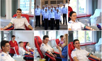 foto campanie de donare de sânge: 45 de elevi de