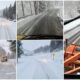 foto video: intervenții în alba pe drumurile afectate de ninsori. peste