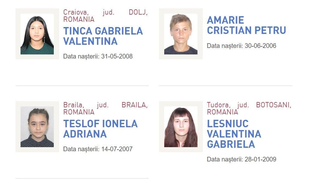 copii dispăruți în românia: 146 de cazuri nerezolvate din 2020