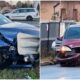 foto video: accident la alba iulia. două mașini s au lovit într un