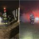 foto incendiu într un cartier din alba iulia: o mașină a