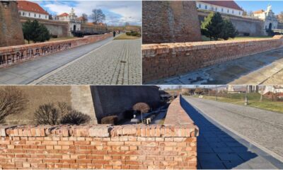 foto: zidurile cetății din alba iulia, vandalizate în luna ianuarie