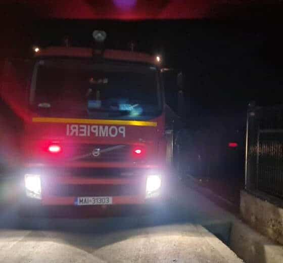 incendiu la săliștea: o anexă gospodărească a fost cuprinsă de