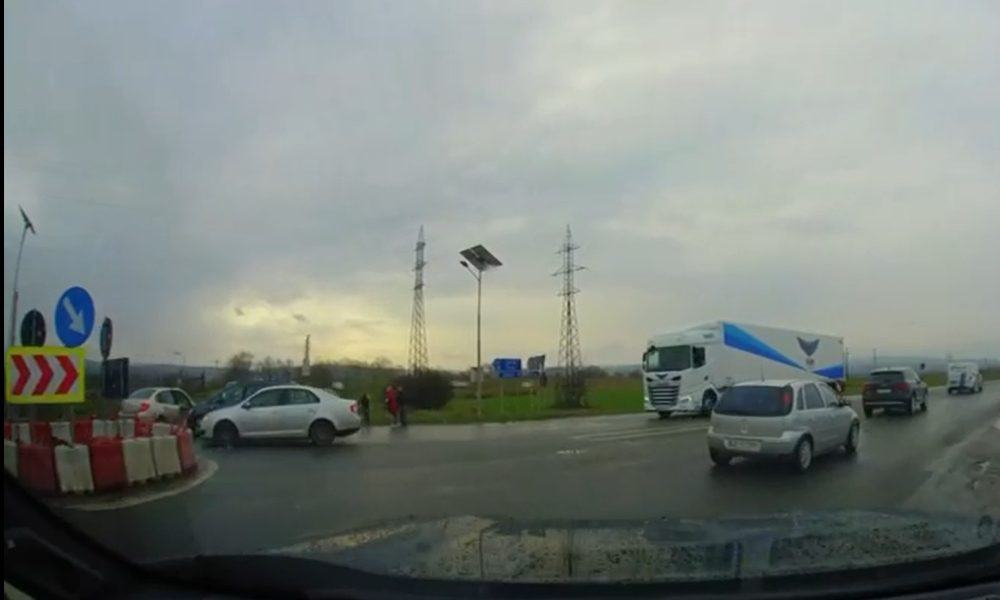 video: accident rutier produs pe șoseaua de centură a municipiului