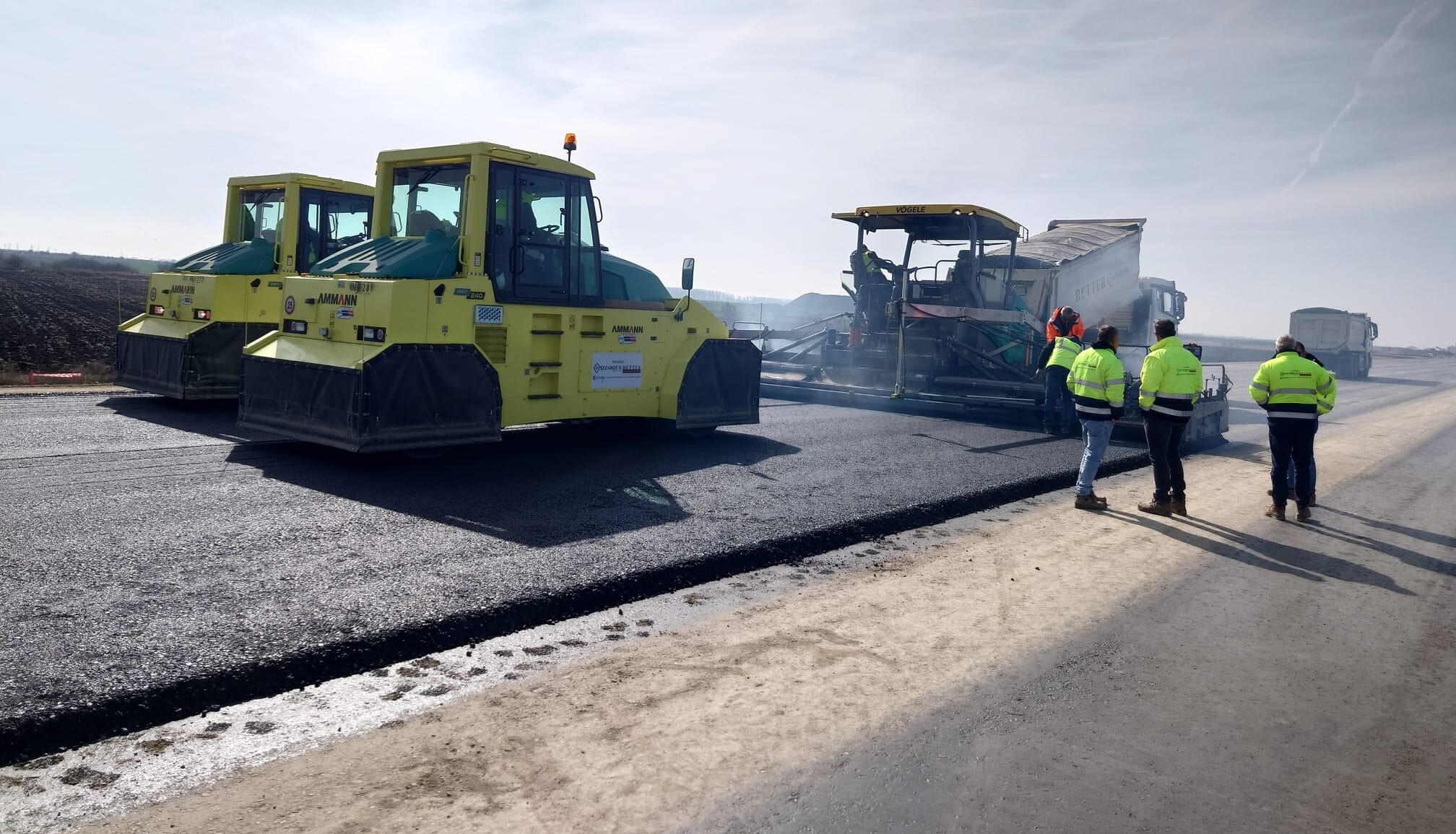lucrari a7 autostrada moldovei turnare covor asfaltic lotul 1