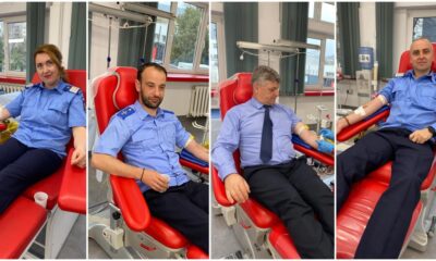 foto: 15 jandarmi din alba au donat sânge, în cadrul