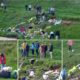foto elevi din alba iulia, acțiune de ecologizare pe malul