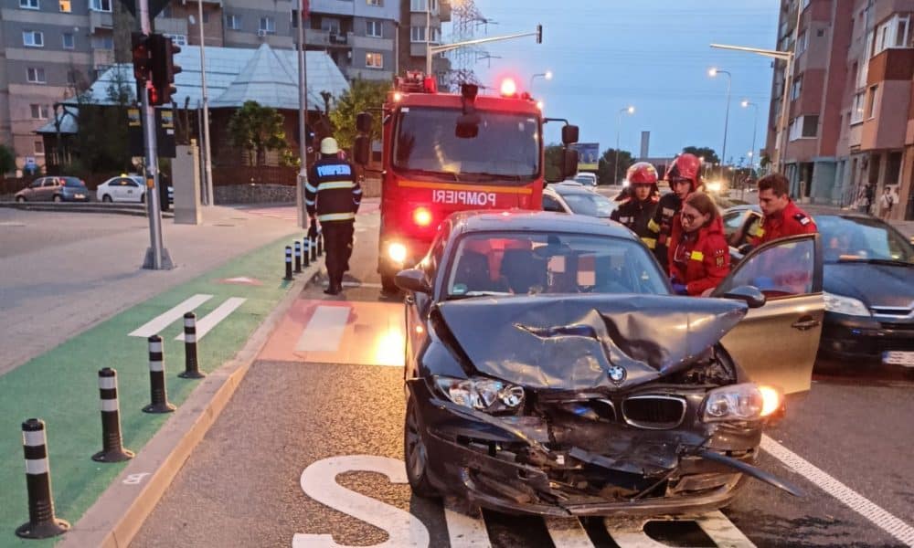foto video: accident la alba iulia, produs între două autoturisme