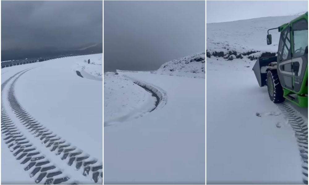 video: a nins pe dn 67c – transalpina. Șoseaua rămâne