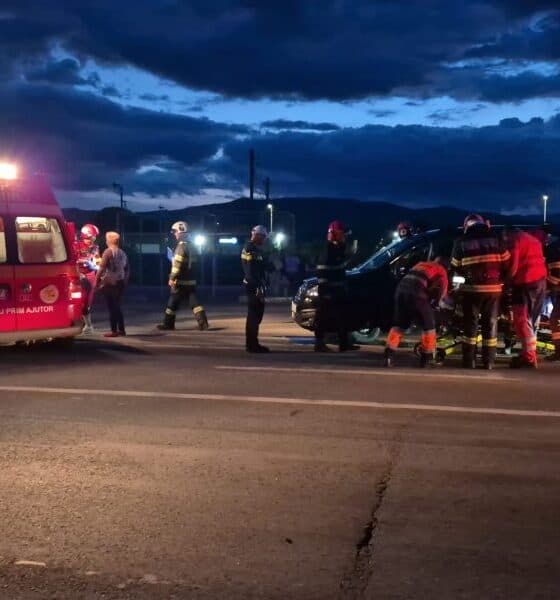video accident rutier pe șoseaua de centură a municipiului alba