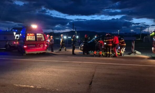 video accident rutier pe șoseaua de centură a municipiului alba