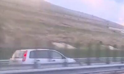 video: Șofer surprins în timp ce circula pe contrasens, pe