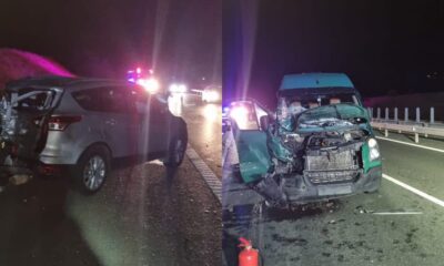 foto: accident grav pe autostrada a1 sebeș sibiu la răhău. impact