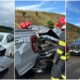 foto: accident pe autostrada a1, sebeș – sibiu, în zona