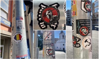 mesaje și simboluri extremiste, afișate în centrul orașului alba iulia.