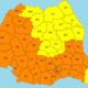 cod portocaliu de căldură în alba și în țară. românia