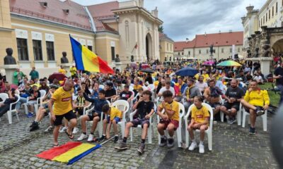 video: românia olanda în cetatea din alba iulia. suporterii înfruntă