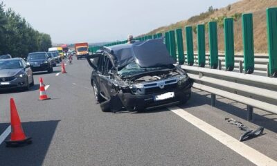 accident rutier pe autostrada a1, în zona pianu. o persoană,