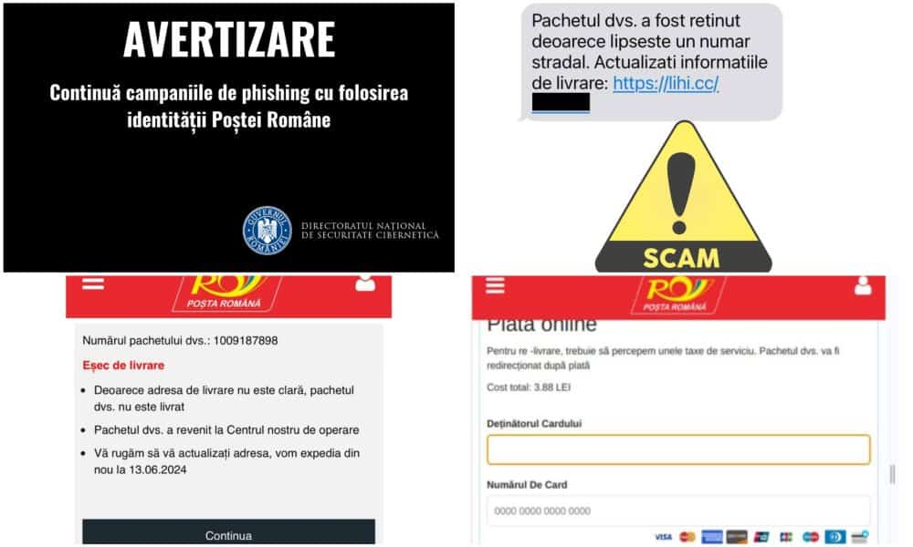 campanii de tip scam care folosesc numele poştei române. recomandările