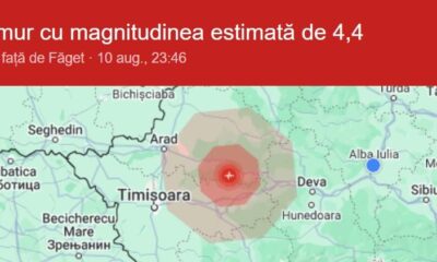 cutremur de 4,4 pe richter cu epicentrul în banat, resimțit