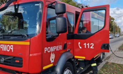 incendiu în Șanțurile cetății alba carolina din alba iulia: pompierii