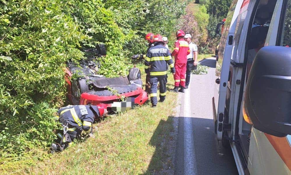 update foto: accident pe dn 75, la vadu moților. un