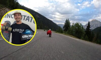 video: tedy, sportivul din alba care coboară pante cu 110