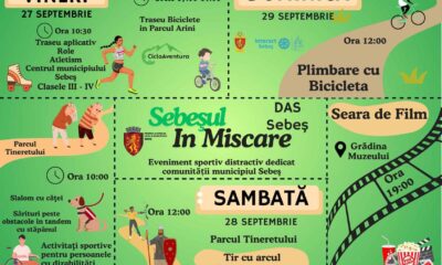 27 29 septembrie: evenimentul sportiv „sebeșul în mișcare”, la sebeș. circulația