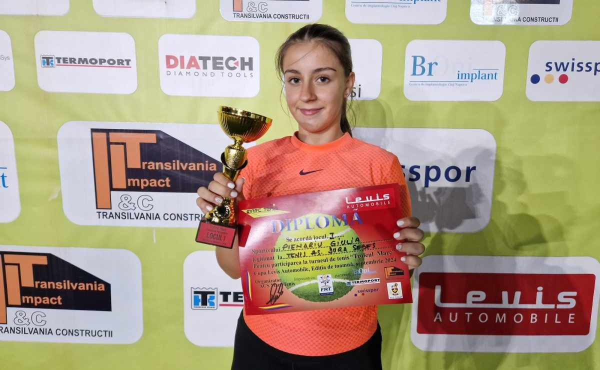 campioană la 15 ani. jucătoarea de tenis din sebeș, giulia