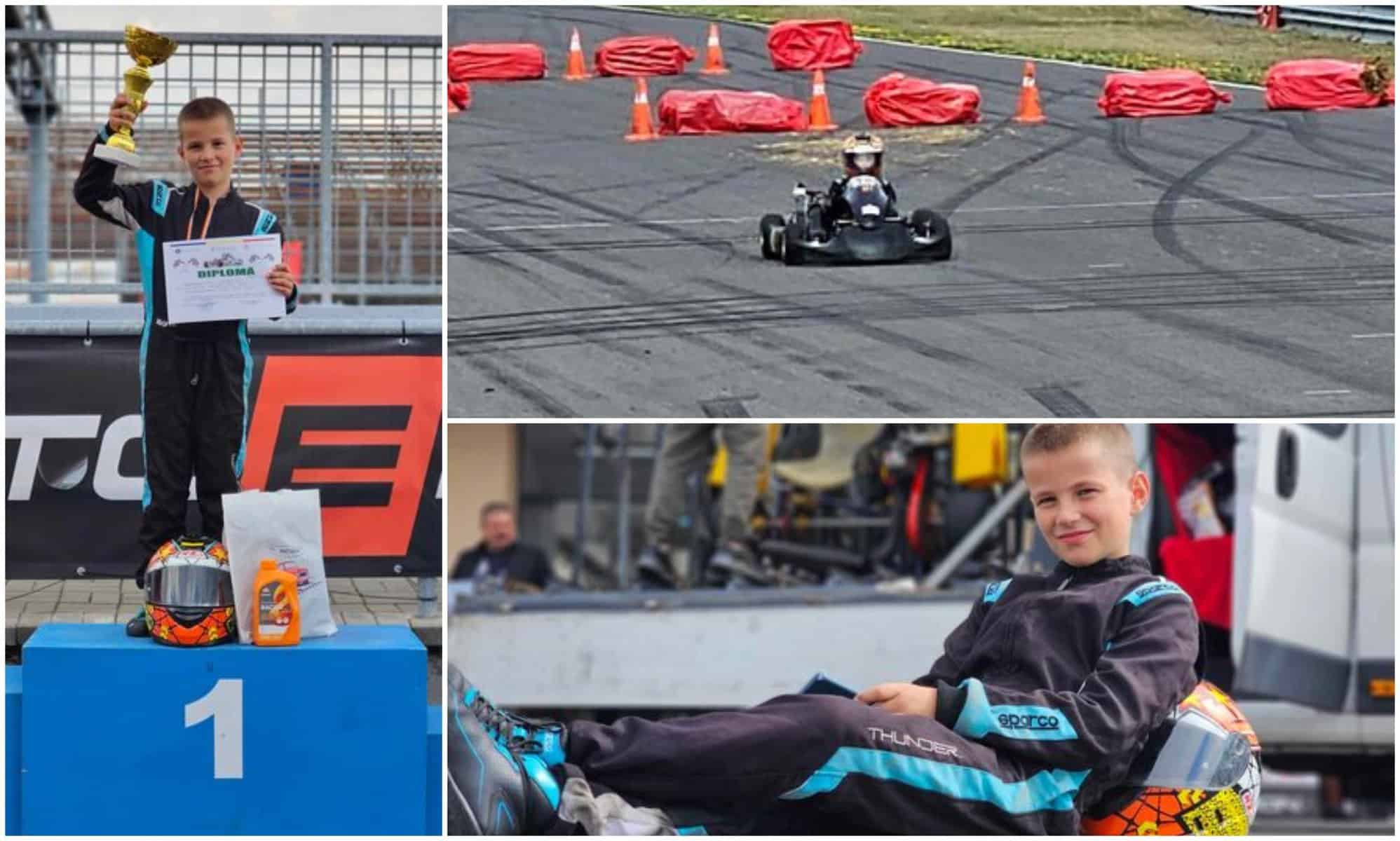 foto: luca negrea, pilotul de karting din câmpeni, locul 1